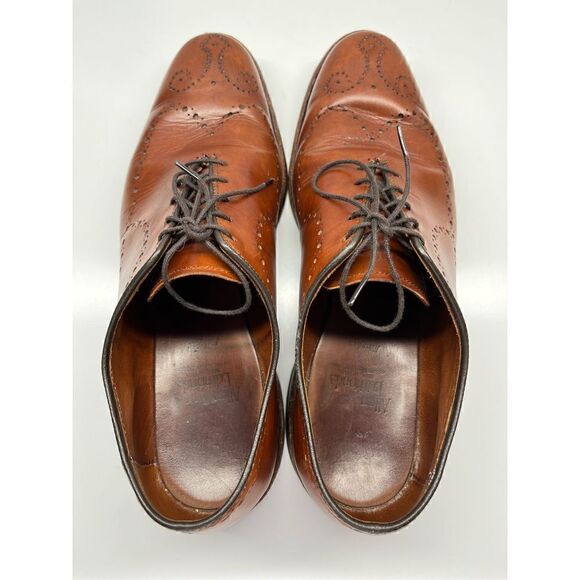 Allen Edmonds Fairfax Walnut Whole Cut Brogue Oxford Dress Shoes Size 8D